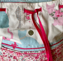 Load image into Gallery viewer, Pink &amp; White canvas backpack
